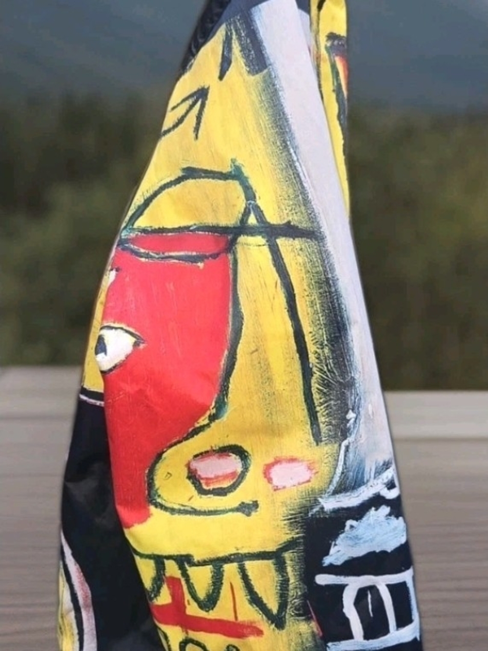 Jean Michel Basquiat X Members Only  Men's XL Hooded Art Jacket - Picture 5 of 16